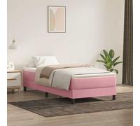 Sommier à Lattes de Lit Rembourré Adulte Chambre Intérieur Velours vidaXL