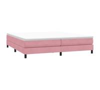 vidaXL Sommier à lattes de lit sans matelas rose 200x220 cm velours 3315896
