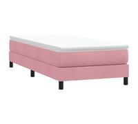 vidaXL Sommier à lattes de lit sans matelas rose 80x210 cm velours