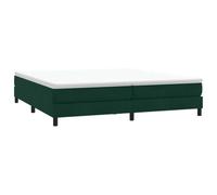 vidaXL Sommier à Lattes de lit sans Matelas Vert foncé 200x210cm, lit, sommier, lit en Velours, Meuble de Chambre à Coucher, lit Double, lit rembourré