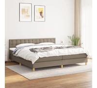 vidaXL Sommier à lattes de lit - Taupe 200x200 cm