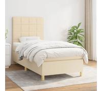 VidaXL Sommier à lattes et matelas crème