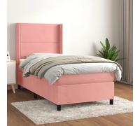 VIDAXL Sommier À Lattes et Matelas - Rose