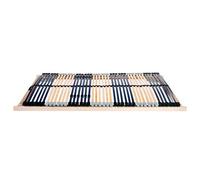 vidaXL Sommier à lattes Marron 140 x 190 cm Bois de hêtre massif