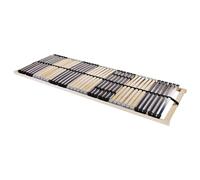 vidaXL Sommier à Lattes Marron 70 x 190 cm Bois de hêtre Massif