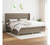 VIDAXL Sommier à lattes matelas 200x200cm - Taupe