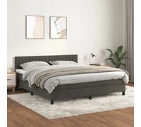 vidaXL Sommier à lattes matelas Gris foncé