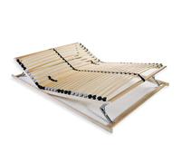 vidaXL Sommier à lattes avec 28 lattes 7 zones 100 x 200 cm