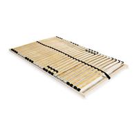 vidaXL Sommier à lattes 140x200 cm – 28 lattes, 7 zones – Marron G