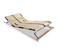 vidaXL Sommier à Lattes avec 28 Lattes 7 Zones 70x200 cm Lit Simple Adultes