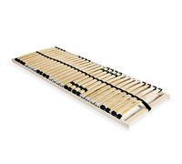 vidaXL Sommier à Lattes avec 28 Lattes 7 Zones 90x200 cm Lit Simple Adultes