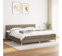 vidaXL Sommier à lattes Taupe 200x200 cm