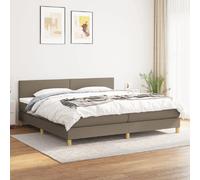 VIDAXL Sommier avec matelas 200x200 - Taupe