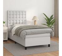VidaXL Sommier avec Matelas - Blanc 90x190 cm