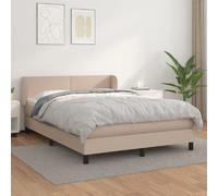 VIDAXL Sommier avec matelas - Cappuccino 140x190 cm