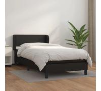 vidaXL Sommier avec matelas - Noir