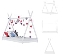 vidaXL Sommier de lit enfant Blanc Pin massif 70 x 140 cm - Lits Bébé & Bébé