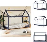 vidaXL Sommier de lit enfant Gris Pin massif 70 x 140 cm - Lits Bébé & Bébé