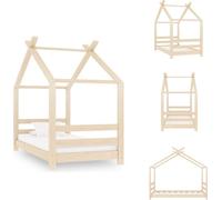 vidaXL Sommier de lit enfant pin massif 70x140 cm - Lits Bébé & Bébé