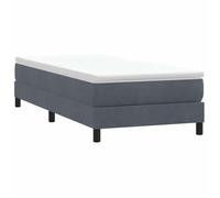 vidaXL Sommier lattes gris foncé 80x210 cm sans matelas soutien durable literie confortable grand format