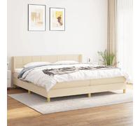 VIDAXL Sommier Matelas Crème 200x200 cm