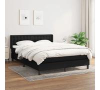 vidaXL Sommier tapissier avec matelas 140x190 cm - Noir