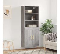 VIDAXL Sonoma gris 69,5x34x180 cm