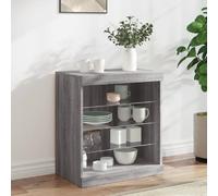 vidaXL Sonoma Gris - Buffet LED