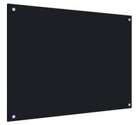 Dosseret de cuisine - VIDAXL - Noir - 80x60 cm - Verre trempé - Protection anti-éclaboussures
