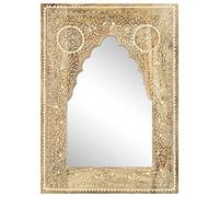 vidaXL Miroir peint à la main 40x55 cm en bois massif de manguier