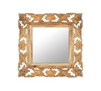 vidaXL Miroir marron 50x50 cm Bois de manguier