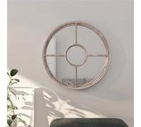 vidaXL Spiegel rond 60x4 cm ijzer zandkleurig3093529 miroir G
