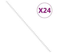 vidaXL Spirales de gabion – Acier galvanisé 100 cm – 24 pièces