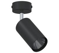 Vidaxl Spot De Plafond 1 Voie Réglable Noir Gu10