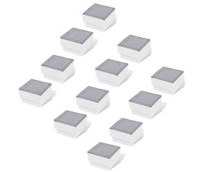 vidaXL Spot LED encastré de sol extérieur 12 pcs 100x100x68 mm