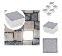 vidaXL Spot LED encastré de sol extérieur 6 pcs 100x100x68 mm - éclairage extérieur