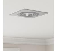 vidaXL Spots encastrés 24 pcs Carré GU10 Argent 91x91 mm
