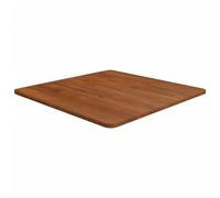 vidaXL Square Table Top Dark Brown 23.6"x23.6"x0.6" Treated Solid Wood Oak, Tabletop, Solid Wood Table Top, Square Tabletop, Wooden Table Top