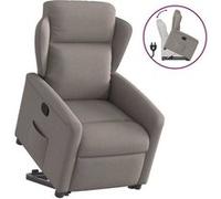 vidaXL Fauteuil inclinable taupe tissu