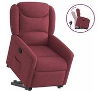 vidaXL Fauteuil inclinable 3303197 réglable tissu Rouge bordeaux