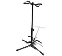 vidaXL Stand de Double Guitare Pliable Support Repose-pied pour Guitare