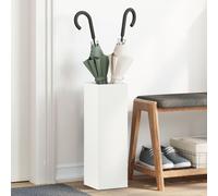 vidaXL Stand de Parapluie Blanc Bois Moyen Support de Parapluie Blanc