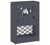 vidaXL Porte-Parapluie Anthracite 28 x 12 x 41 cm Acier, Porte-Parapluie Moderne, Design rectangulaire, Rack en Acier Durable, Organisateur élégant pour l'entrée