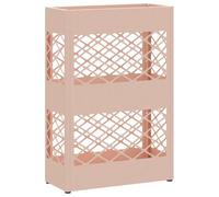 vidaXL Porte-Parapluie Rose 28 x 12 x 41 cm Acier, Porte-Parapluie Moderne, Design rectangulaire, Rack en Acier Durable, Organisateur élégant pour l'entrée
