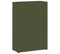vidaXL Stand de Parapluie de Pluie Vert Olive 28 x 12 x 41 cm Acier | Ce porte-parapluies a amplement d'espace pour garder vos affaires en ordre, Son look simple s'accorde avec tous les décors,
