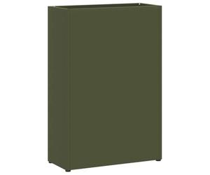 vidaXL Stand de Parapluie de Pluie Vert Olive 28 x 12 x 41 cm Acier | Ce porte-parapluies a amplement d'espace pour garder vos affaires en ordre, Son look simple s'accorde avec tous les décors,