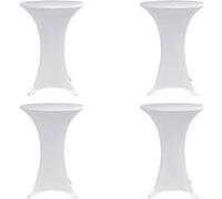 vidaXL Housses élastiques de table Ø 70 cm 4 pcs Blanc
