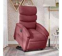 vidaXL stoel électrique réglable tissu bordeaux Rouge G