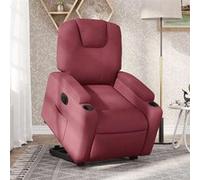 vidaXL stoel électrique réglable tissu bordeaux Rouge G