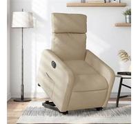 vidaXL Fauteuil inclinable - Crème